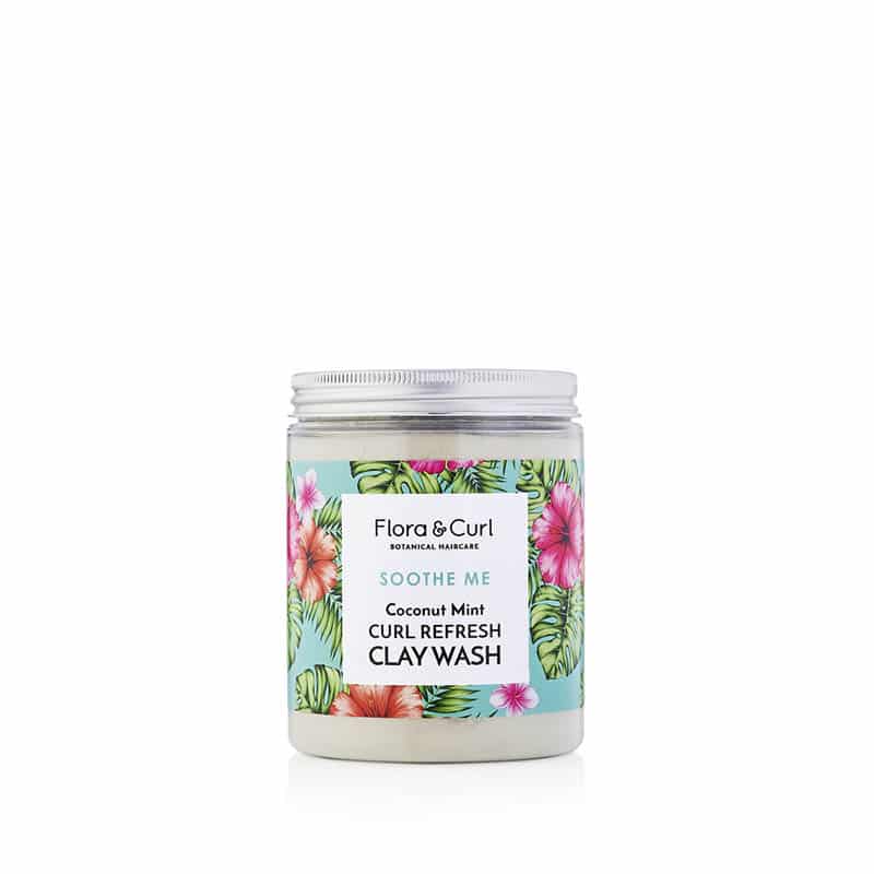 Flora & Curl Curl Refresh Clay wash er en dybdegående rens der er curly girl godkendt produktet forhandles ved www.CurlsForYou.dk