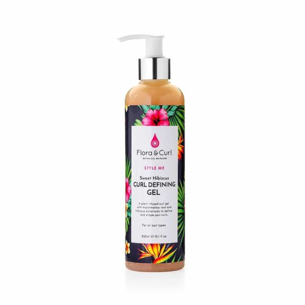 Flora & Curl Sweet Hibiscus Curl Defining Gel 300 Ml - Für Definierte, Natürliche Locken