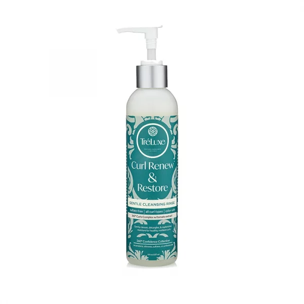 TreLuxe Curl Renew and Restore er en low-poo altså sulfatfri shampoo til salg på www.curlsforyou.dk