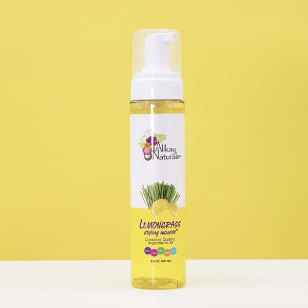 Alikay Naturals – Lemongrass Styling Mousse gul baggrund