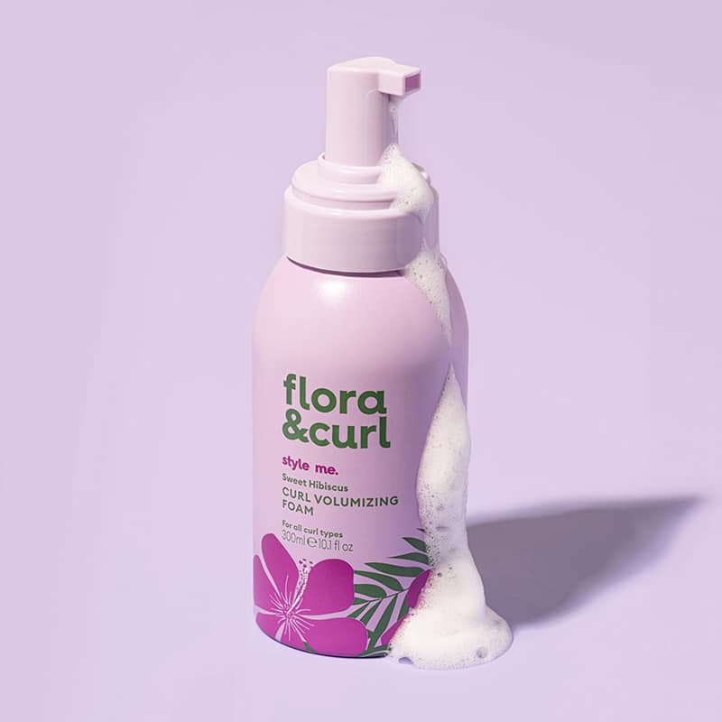 Flora & Curl Sweet Hibiscus Curl Volumizing Foam lifestyle