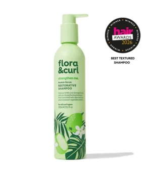 Flora & Curl Baobab & Marula Restorative Shampoo white background