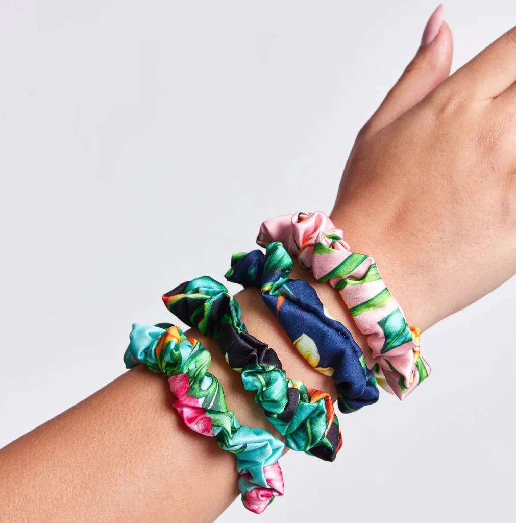 Flora & Curl Small Satin Scrunchies lifestyle 5