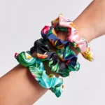 Flora & Curl Large Satin Scrunchies lifestyle 1