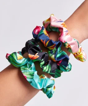 Flora & Curl Large Satin Scrunchies lifestyle 1