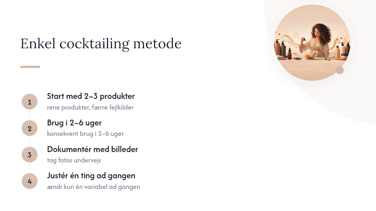 Forfatterens perspektiv: hvorfor enkel cocktailing vinder over mange lag — overview diagram