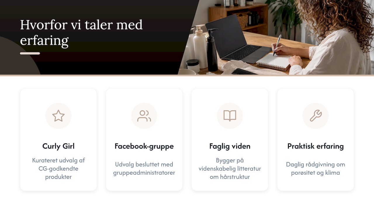 Hvorfor vi taler med erfaring om krøller og klima — overview diagram